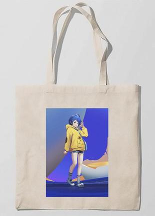 Эко-сумка, шоппер с принтом повседневная приоритет чудо-яйца1 фото