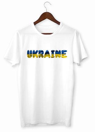 Футболка з принтом "ukraine (окрас прапора)" push it