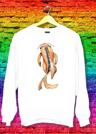 Свитшот с принтом золотая рыбка push it