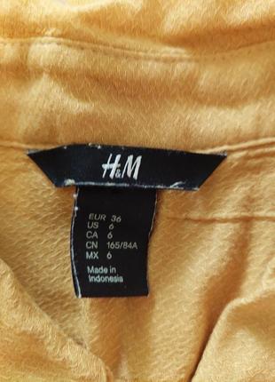 Блуза рукашка h&m горчица2 фото