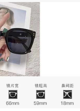 Солнцезащитные очки черные4 фото