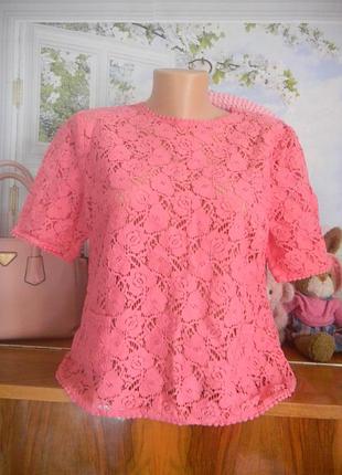 Элитная гипюровая кофточка-зефирка
