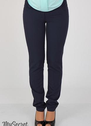 Летние брюки для беременных ava tr-27.021, темно-синие2 фото