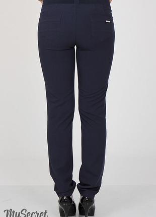 Літні брюки для вагітних ava tr-27.021, темно-сині3 фото
