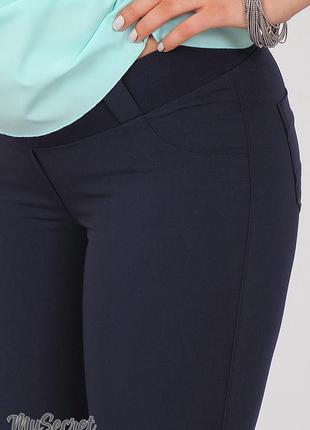 Летние брюки для беременных ava tr-27.021, темно-синие4 фото