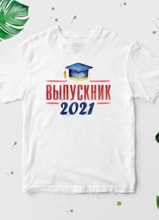 Футболка с принтом "выпускник 2021" push it