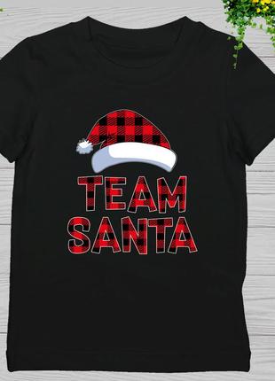 Футболка з новорічним принтом "team santa" push it