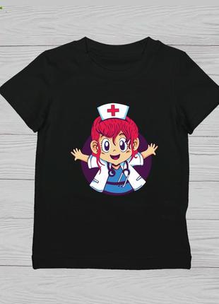 Жіноча футболка з принтом "лікар (аніме)" push it