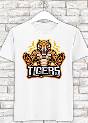 Футболка с новогодним принтом "тигр. tigers" push it