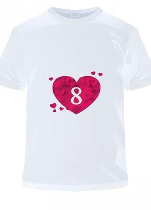 Жіноча футболка з принтом "8 березня. серце" push it