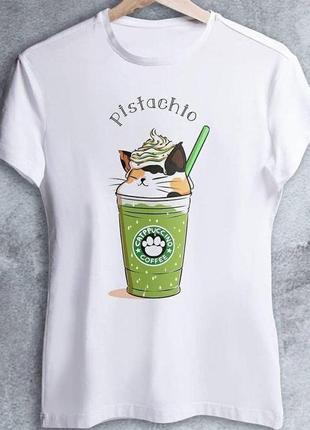 Женская футболка с принтом "кофе: pistachio" push it