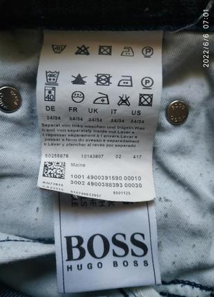 Лёгкие джинсы boss 100% cotton, w34 l34, состояние отличное.7 фото