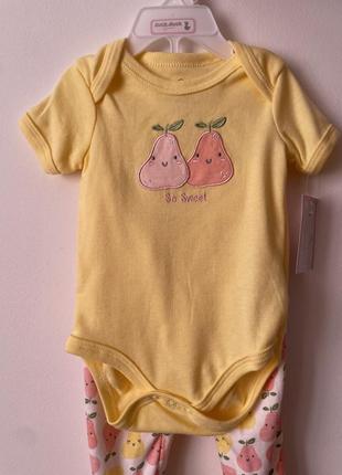 Дитячій набір боді штанці слюнавчик