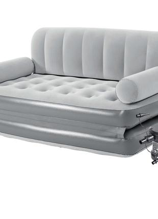 Надувний диван 3 в 1 bestway 75073 з електронасосом, білий