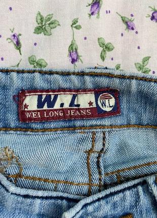Wei long шортики шорти шорты джинсовые джинсові блакитні голубые короткие короткі міні мини літні летние4 фото