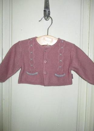 Кофта 0-3 мес.рост 56см