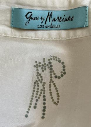 Премиум шелковая блуза шелк натуральный хлопок сваровски  guess by marciano свободный крой5 фото