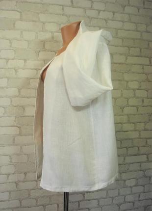 Льняной белый  кардиган  "broadway nyc fashion"6 фото
