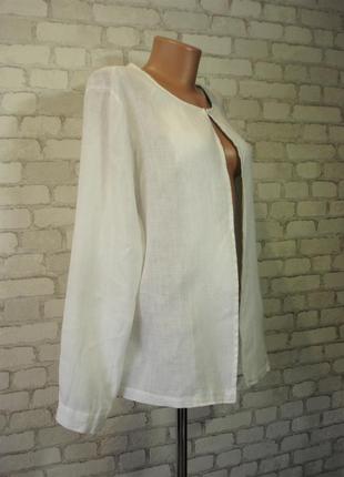 Льняной белый  кардиган  "broadway nyc fashion"3 фото