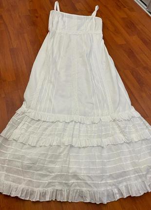Шикарный белый летний сарафан