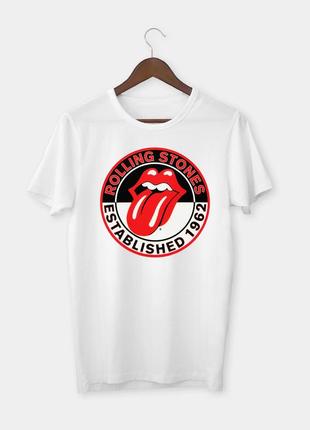 Мужская футболка с принтом "rolling stones established 1962. губы роллинг стоунз" push it