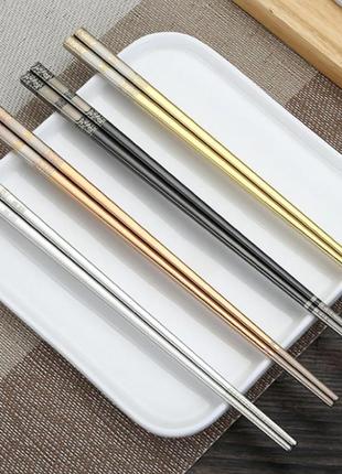 Преміум китайські корейські японські палички для їжі, суші, роллів з лазерним...