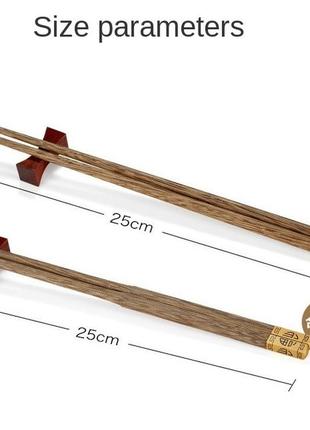 Багаторазові китайські палички для їди суші роллів з преміальних твердих сортів сандалового дерева9 фото