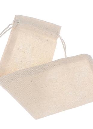 Универсальный льняной чехол сумочка "мешочек" для хранения палочек для еды, столовых приборов 29 см9 фото