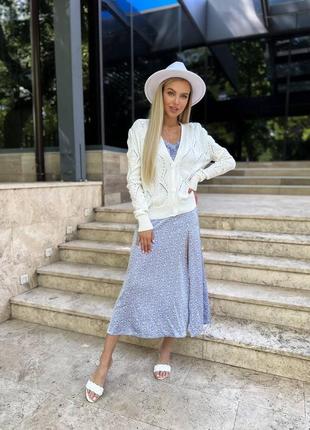 Кофта в'язана magnolia молочний7 фото