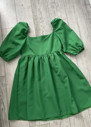 Зелена літня сукня3 фото