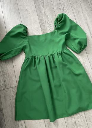 Зелена літня сукня6 фото