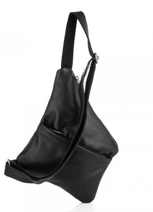 Шкіряна сумка слінг, рюкзак через плече ga-6501-3md бренд tarwa3 фото
