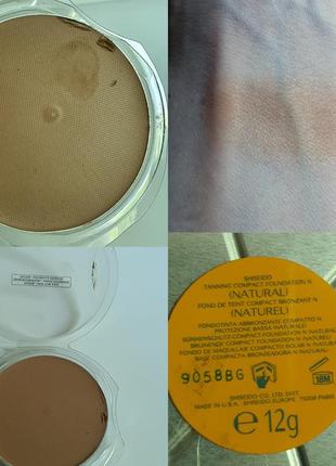 Тональна пудра shiseido sun care tanning compact foundation2 фото