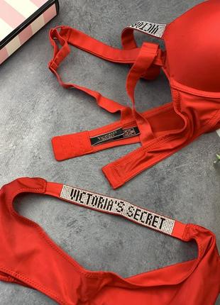 :женский комплект  victoria's secret  rhinestone стразы трусики + бюстгалтер  в 2 в 13 фото