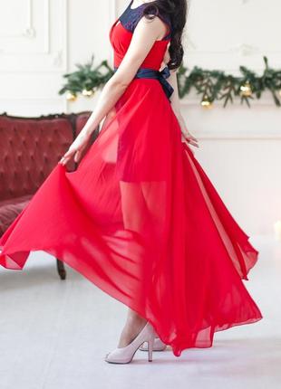 Красное платье трансформер в пол2 фото