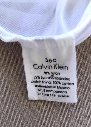 Білий прозорий боді calvin klein9 фото