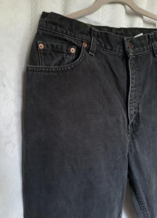 100% коттон. женские брендовые серые мом джинсы levis 5504 фото