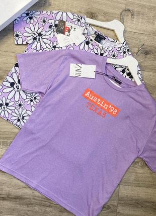 Рожева футболка oversized zara розпродаж