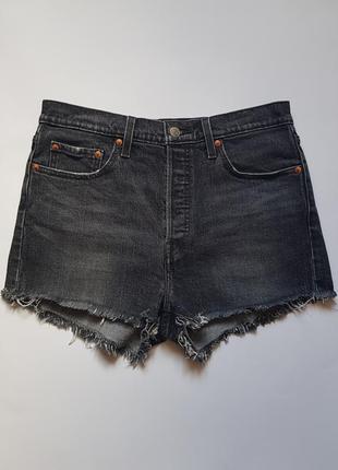 Стильні джинсові жіночі шорти levis оригінал, короткі джинсові шорти levis1 фото