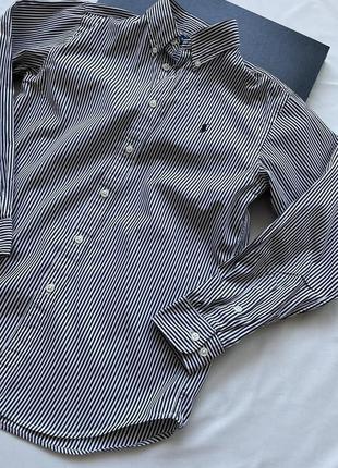 Рубашка ralph lauren, рубашка в полоску, рубашка polo1 фото