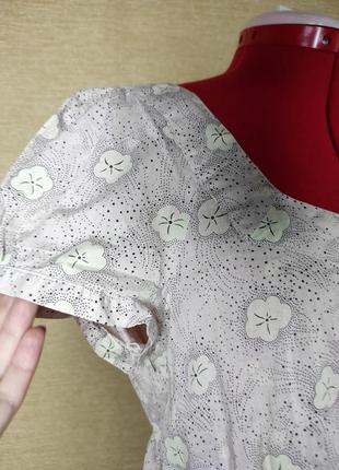 Блузка летняя туника тап с рукавами-фонариками3 фото
