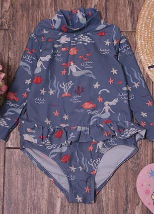 Фирменный купальный костюм с русалками на малышку 12-18 мес