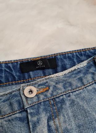 Джинсовая юбка, джинсовая юбка с разрезом7 фото
