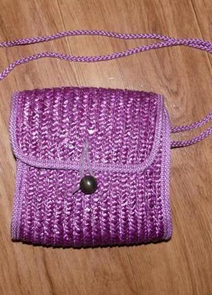 Модная сумочка из соломки1 фото