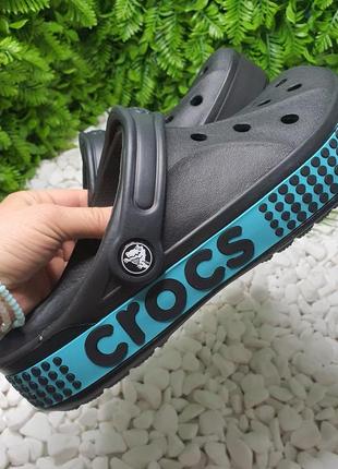 Crocs bayaband logo motion clog черные сабо кроксы2 фото