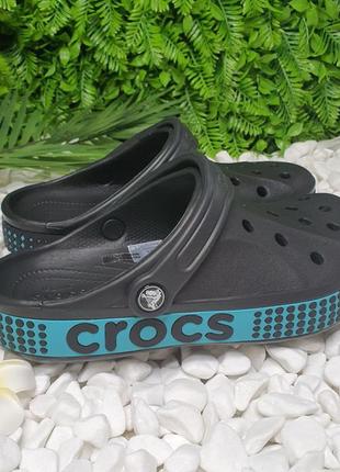 Crocs bayaband logo motion clog чорні сабо крокси6 фото