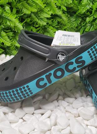 Crocs bayaband logo motion clog черные сабо кроксы5 фото