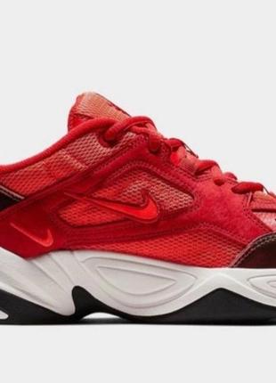 Новые кожаные кроссовки nike m2k tekno red suede eur 42 (27 см) кросівки2 фото