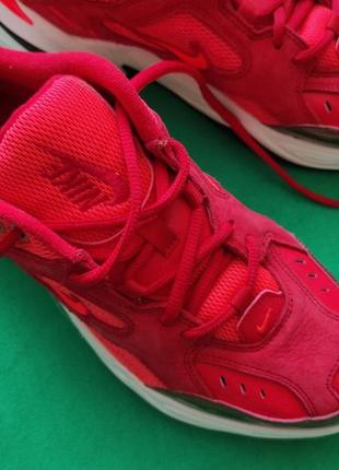 Нові шкіряні кросівки nike m2k tekno red suede eur 42 (27 см) кросівки10 фото