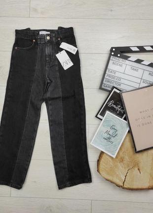10 лет 140 см новые фирменные джинсы прямые с прошивкой девочке зара zara4 фото